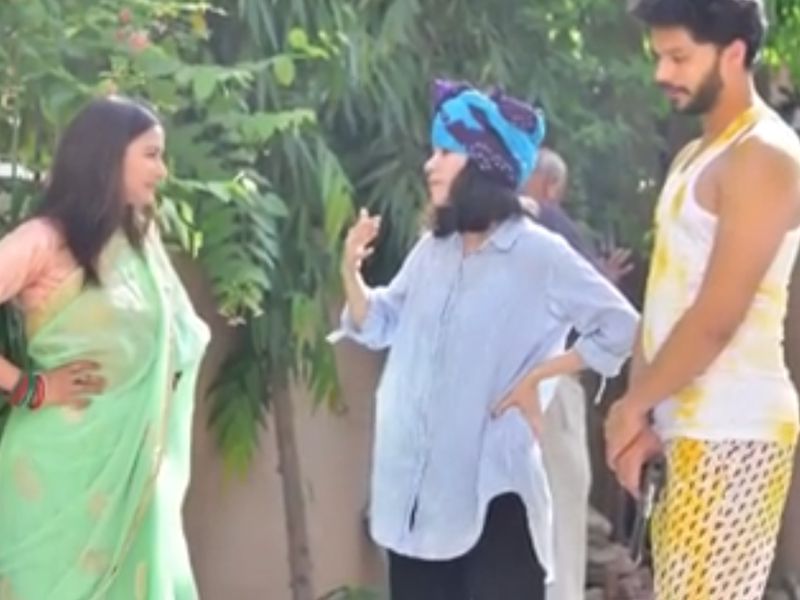 "The lovers", shoot with Shweta Basu Prasad